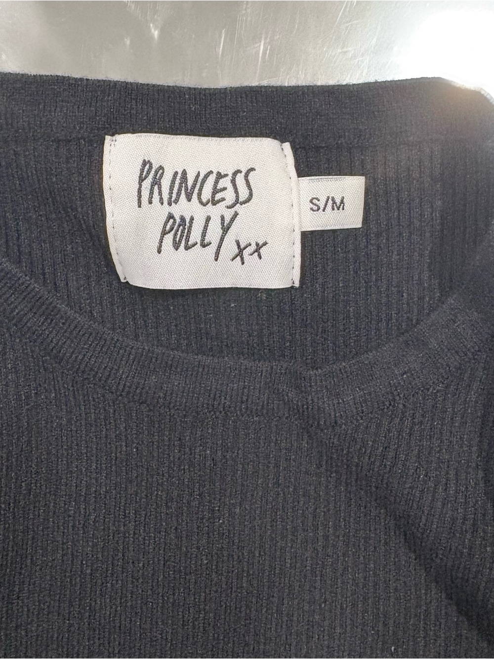 Princess Polly Long Sleeve Crop Top Women’s S/M Y2K Going Out Trendy - Picture 4 of 7